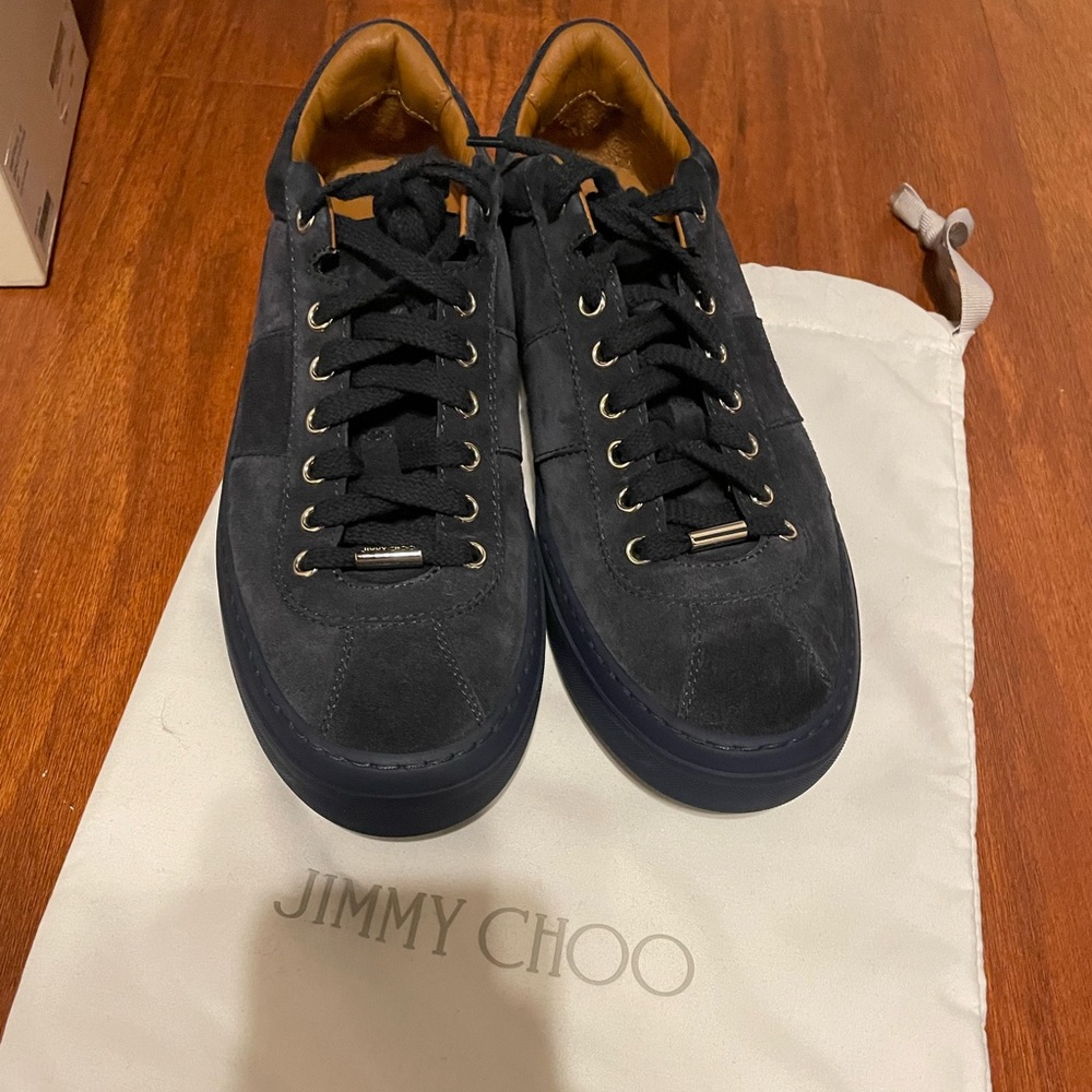 Jimmy Choo Blue suede sneakers